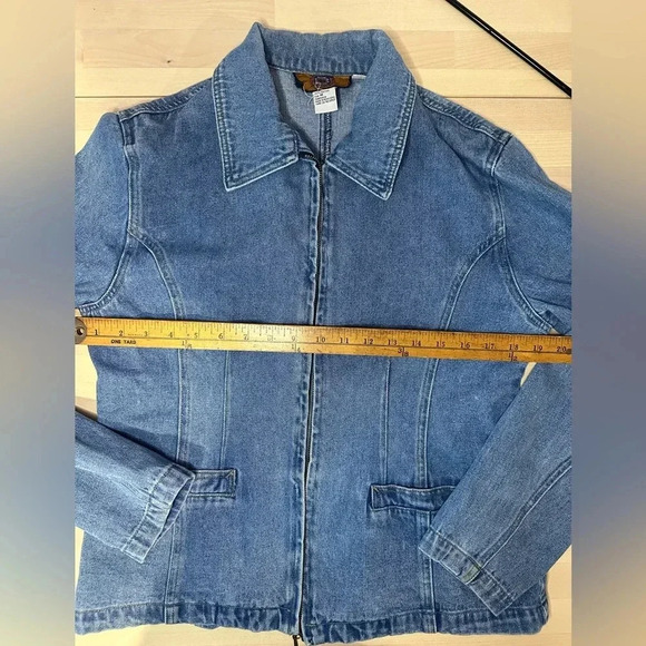 Vintage Baccini Denim Jacket, Size Medium. - Picture 7 of 8